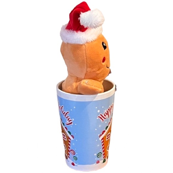 NWT- Gingerbread Man Plush Plus Matching “Happy Holidays” Ceramic Mug Set - Picture 2 of 4